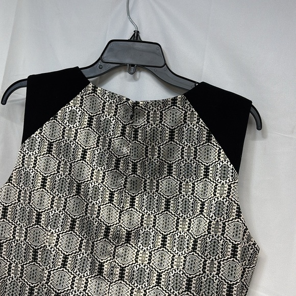 Tahari Arthur S Levine  Black rose silver Jacquard Fit & Flare Dress size 14 - Picture 7 of 11
